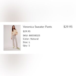 Free People Natural Sweater Pants for Women